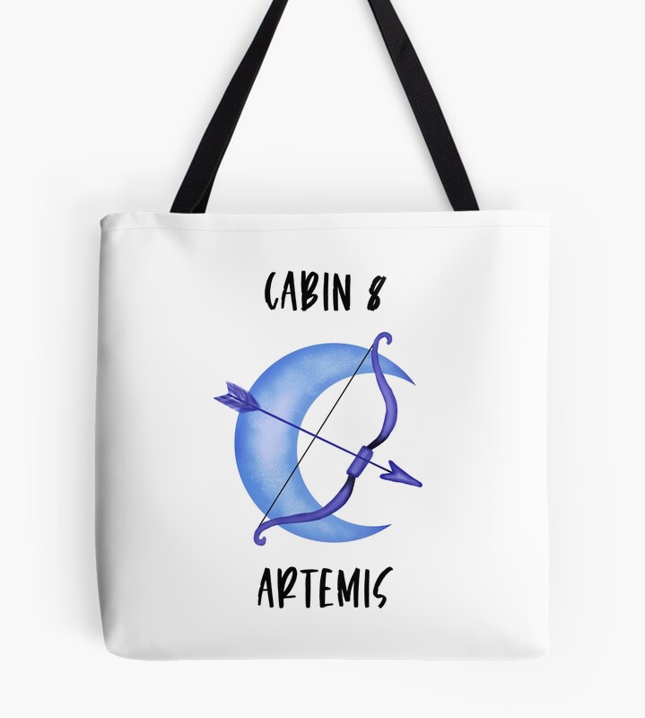 Pjo Cabin 8 Artemis Percy Jackson Cabin Number 8 Hunters Of Artemis Tote Bag